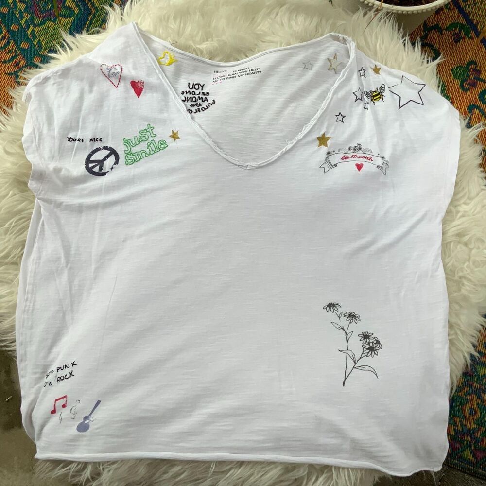 Ibloom Women's White T-shirt